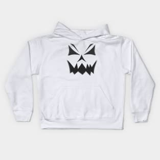 Pumpkin Face Crazy Halloween Pumpkin Jack-O Lantern - Toothy Grin - Scary Glow Smile Kids Hoodie